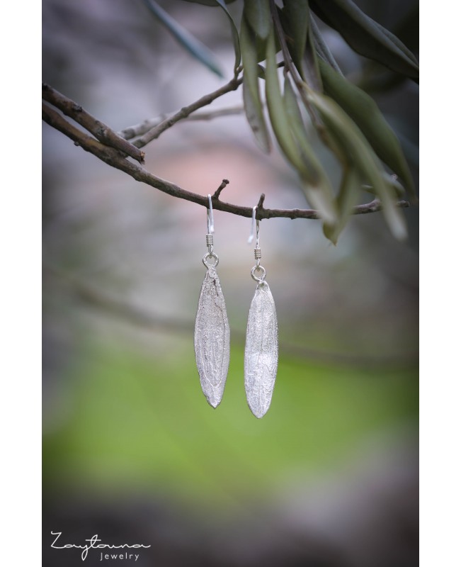 Natural Leaf Drop Earring