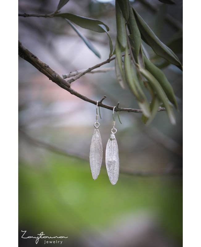 Natural Leaf Drop Earring