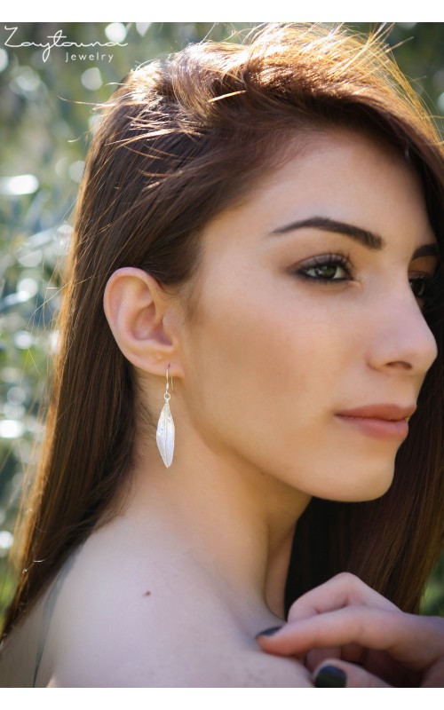 Twisted Leaf Drop Earring