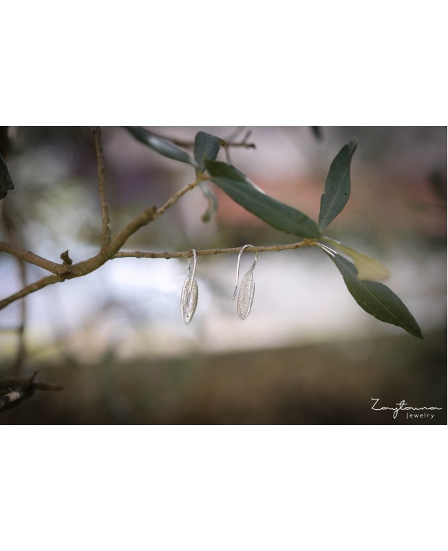 Natural Leaf Dangling Earring